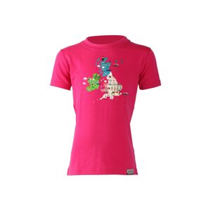 Lasting dětské merino triko NORD růžové Velikost: 130 dětské triko