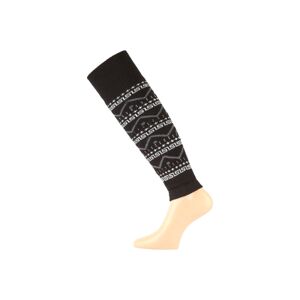Lasting SKN 901 černé lyžařské návleky Velikost: (34-37) S ponožky
