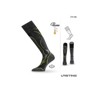 Lasting STW 986 Merino podkolenka černá Velikost: (34-37) S ponožky