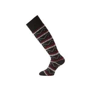 Lasting SWA 903 černé vlněné lyžařské podkolenky Velikost: (34-37) S ponožky