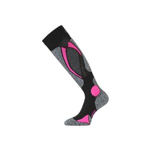 Lasting SWC 904 černá merino ponožky lyžařské Velikost: (38-41) M ponožky