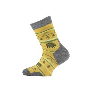Lasting TJL dětské merino ponožky hořčicové Velikost: (24-28) XXS ponožky
