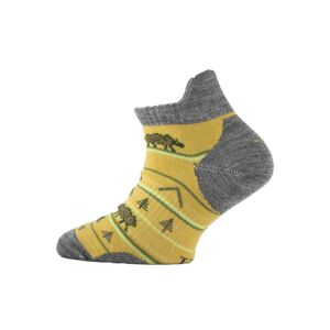 Lasting dětské merino ponožky TJM hořčicové Velikost: (29-33) XS ponožky
