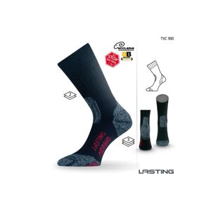 Lasting TXC 900 černá vlněné ponožky Velikost: (38-41) M ponožky