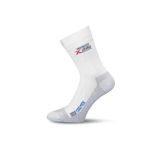 Lasting XOL 001 bílá turistická ponožka Velikost: (38-41) M ponožky