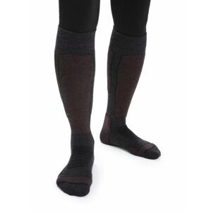 Dámské ponožky ICEBREAKER Wmns Ski+ Medium OTC, Jet Heather/Espresso/Black velikost: M