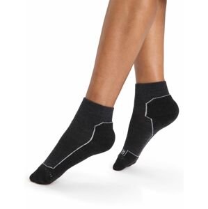 Dámské merino ponožky ICEBREAKER Wmns Hike+ Light Mini, Jet Heather velikost: 38-40 (M)