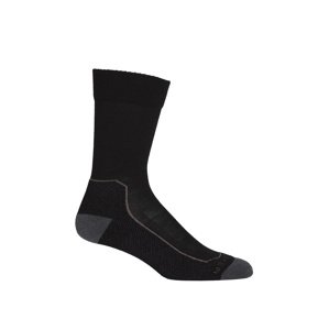 Pánské ponožky ICEBREAKER Mens Hike+ Light Crew, Black/Mink/Monsoon velikost: XL