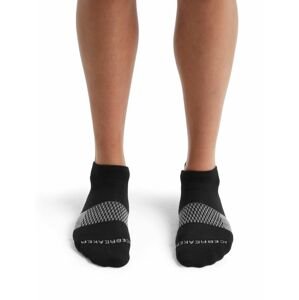 Dámské merino ponožky ICEBREAKER Wmns Multisport Light Micro, Black/Snow/Metro Heather velikost: L