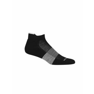 Pánské merino ponožky ICEBREAKER Mens Multisport Light Micro, Black/Snow/Metro Heather velikost: 47-49 (XL)