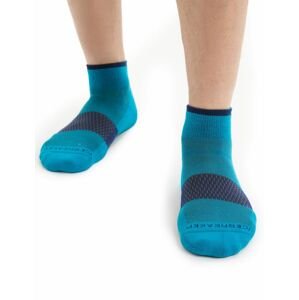 Pánské merino ponožky ICEBREAKER Mens Multisport Light Mini, Geo Blue/Royal Navy velikost: 39-41,5 (S)