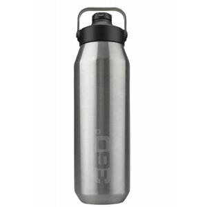 Vacuum Insulated Stainless Steel Bottle Sip Cap 1L Silver