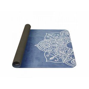 YATE Yoga Mat přírodní guma, 1 mm - vzor C modrá