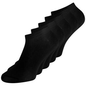 Jack & Jones Sada 5 párů pánských nízkých ponožek Jacdongo 12120278 Černá