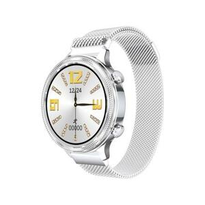 Chytré hodinky Carneo Gear+ Deluxe - stříbrné