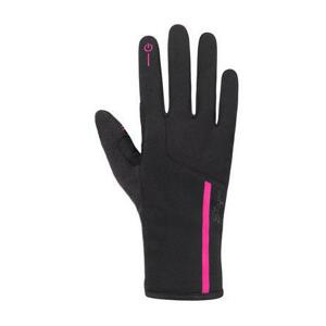 Etape - dámské rukavice DIANA WS+, černá/růžová L