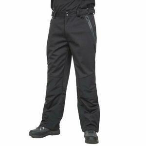 DLX Pánské softshellové nezateplené kalhoty Trespass HOLLOWAY, Černá, XL