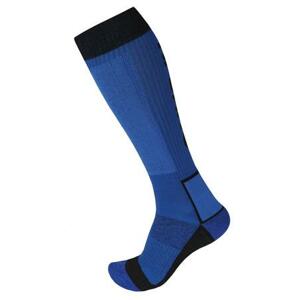 Husky Ponožky Snow Wool modrá/černá L (41-44), 41 - 44