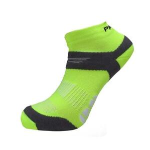 PROGRESS RUNNING SOX běžecké ponožky 39-42 reflexní žlutá/šedá, 6-8