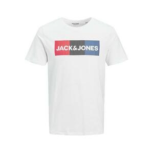 Jack&Jones Pánské triko JJECORP Slim Fit 12151955 White PLAY SLIM M