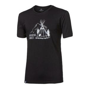 PROGRESS PIONEER "TEEPEE" pánské triko s bambusem M černá
