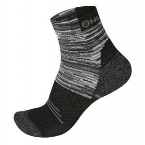 Husky Ponožky Hiking černá/šedá XL (45-48), 45 - 48