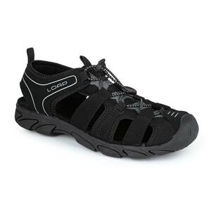 Loap boty pánské BONER sandály černo/šedé 44