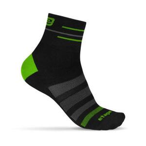 Etape – ponožky SOX, černá/zelená XL (44-47), 44 - 47