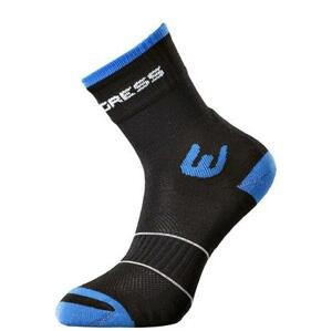 PROGRESS WALKING letní turistické ponožky 39-42 černá/modrá, 6-8