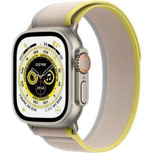 Apple Watch Ultra/49mm/Titan/Sport Band/Yellow-Beige Trail