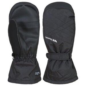 Trespass Lyžařské unisexové rukavice Ikeda II black XL, Černá