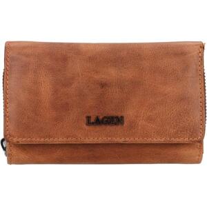 Lagen Dámská kožená peněženka LG-2163 CAMEL