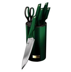 BerlingerHaus Sada nožů nerez 7 ks Emerald Collection ve stojanu