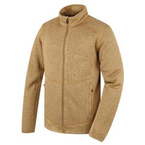 Husky Pánský fleecový svetr na zip Alan M beige XL
