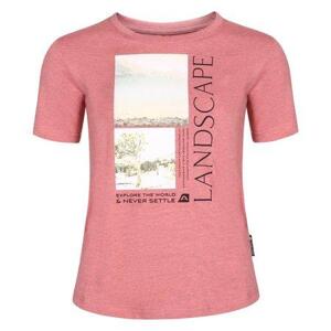 ALPINE PRO Dámské bavlněné triko GORENA dusty rose varianta pa L, Růžová