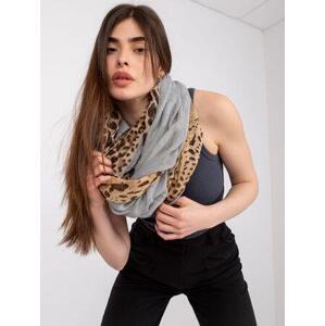 Fashionhunters Šedý dámský šátek šátek. velikost: ONE SIZE, JEDNA, VELIKOST