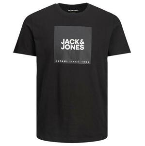 Jack&Jones Pánské triko JJLOCK Regular Fit 12213248 Black BIG S