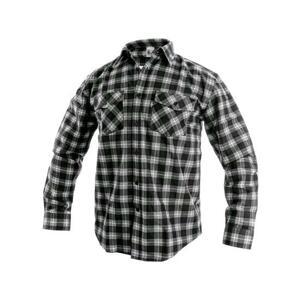 Košile CXS TOM, dlouhý rukáv, pánská, šedo-černá, vel. 43/44, 43