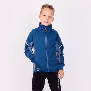 PROGRESS COOLIO JKT kids softshell jacket 152/1 tm.modrá/modrošedá