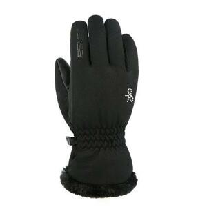 Eska Dámské lyžařské rukavice Cocolella black 8, Černá