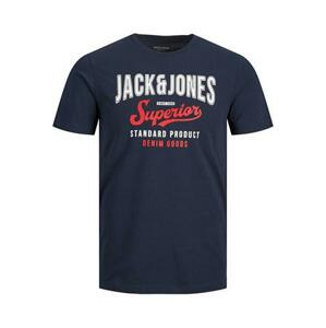 Jack&Jones Pánské triko JJELOGO Regular Fit 12220500 Navy Blazer XL