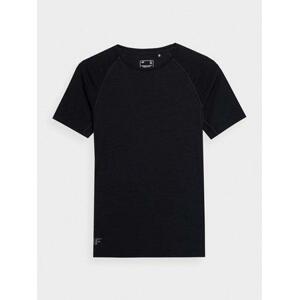 4F Dámské Merino tričko, deep, black, XL