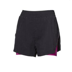 Progress kalhoty krátké dámské CARRERA SHORTS 2v1 černé / višňové L, černá/višňová