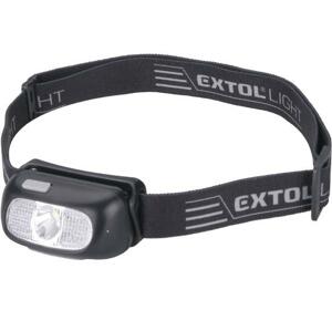 EXTOL LIGHT čelovka 130lm CREE XPG, USB nabíjení, dosvit 40m, 5W CREE XPG LED