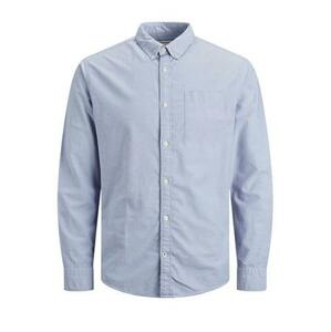 Jack&Jones PLUS Pánská košile JJEOXFORD Slim Fit 12190444 Cashmere Blue 4XL, XXXXL