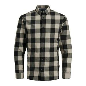 Jack&Jones Pánská košile JJEGINGHAM Slim Fit 12181602 Crockery XL