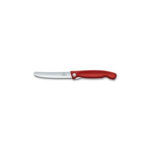 Victorinox Skládací svačinový nůž Swiss Classic, červený, vlnkované ostří