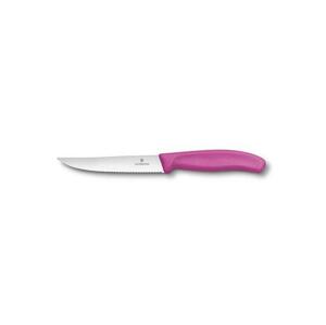 Victorinox Steak nůž vlnkované ostří, 12 cm, růžový