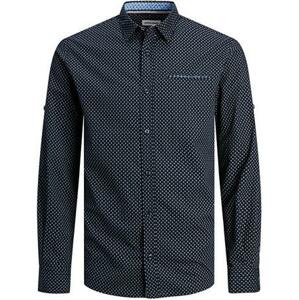 Jack&Jones Pánská košile JJEREMY Slim Fit 12235969 Navy Blazer XL