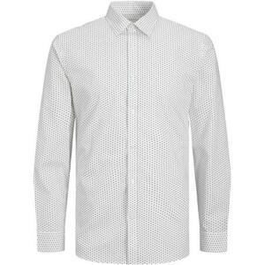 Jack&Jones Pánská košile JJJOE Slim Fit 12237747 White M
